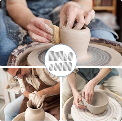 10 Pcs Steel Pottery Tools Ribs, Stainless Steel Serrated Scraper Crafts Tool Ceramics Sculpting Tools Kits Sculpture Modeling Clay Cutter Scraper for Sculpting Texturing Artists Modeling Potter in Kuwait