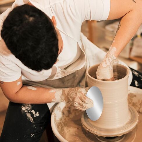 10 Pcs Steel Pottery Tools Ribs, Stainless Steel Serrated Scraper Crafts Tool Ceramics Sculpting Tools Kits Sculpture Modeling Clay Cutter Scraper for Sculpting Texturing Artists Modeling Potter in Kuwait