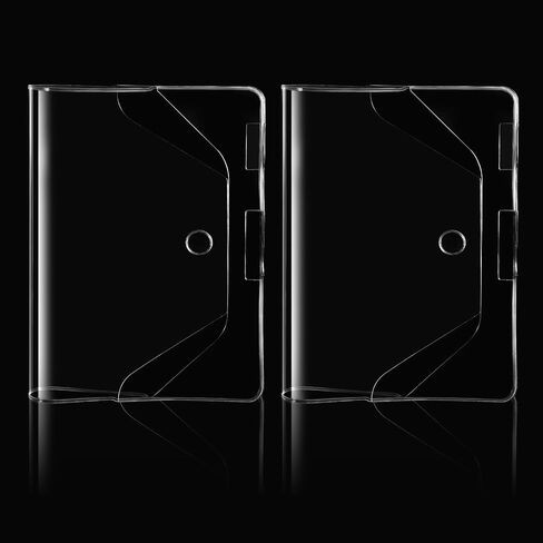 2 Pcs A6 Clear Plastic Cover Transparent PVC Waterproof Notebook Cover Strong Plastic Protective Covers for Books Journal Planners in Saudi Arabia