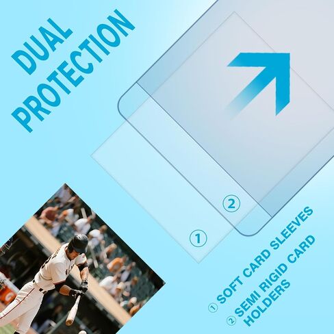 30-Pack Mini Snap Card Holders - UV Protection Hard Plastic Cases for Sports Cards, Baseball Cards Collectibles, Anti-Scratch Trading Card Sleeves with Secure Snap Closure in Kuwait