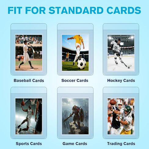 30-Pack Mini Snap Card Holders - UV Protection Hard Plastic Cases for Sports Cards, Baseball Cards Collectibles, Anti-Scratch Trading Card Sleeves with Secure Snap Closure in Kuwait