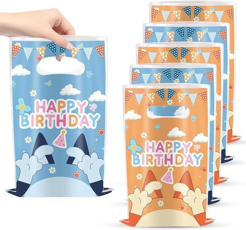 30Pcs Cartoon Gift Bags Birthday Party Supplies Animation Party Gift Candy Bags in Saudi Arabia