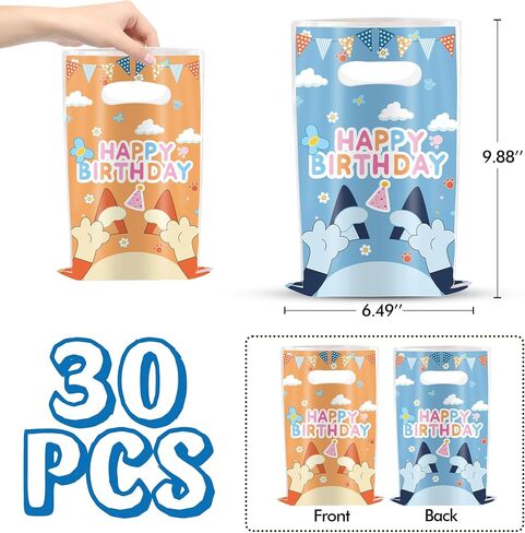 30Pcs Cartoon Gift Bags Birthday Party Supplies Animation Party Gift Candy Bags in Saudi Arabia