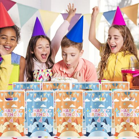 30Pcs Cartoon Gift Bags Birthday Party Supplies Animation Party Gift Candy Bags in Saudi Arabia