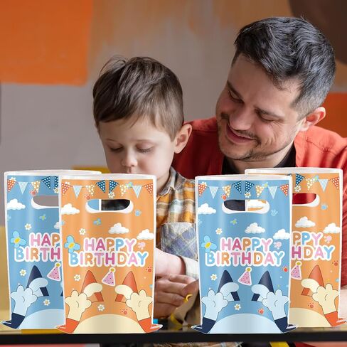 30Pcs Cartoon Gift Bags Birthday Party Supplies Animation Party Gift Candy Bags in Saudi Arabia