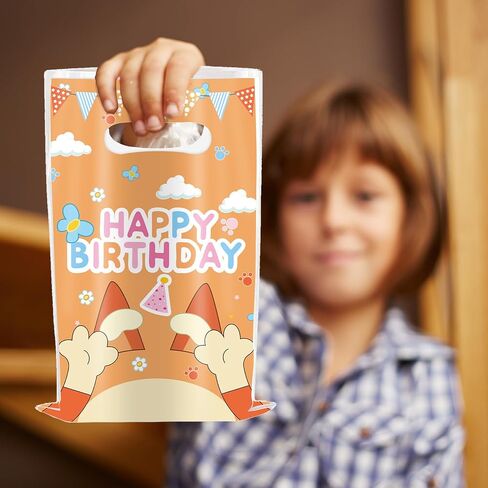 30Pcs Cartoon Gift Bags Birthday Party Supplies Animation Party Gift Candy Bags in Saudi Arabia