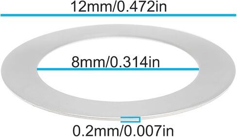 20pcs Remote Control Car Gear Hub Stainless Steel Shim ARA709064 Compatible with Arrma Infraction 6S 8x12x0.2mm in Saudi Arabia
