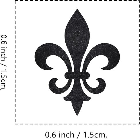 ختم مطاطي Fleur de Lis ، 3/5 بوصة ختم صغير صغير لتصنيع بطاقة Scrapbooking in Saudi Arabia