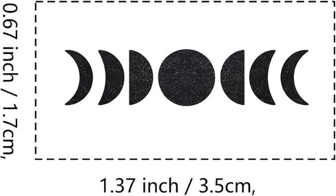 Lunar Moon Phase Rubber Stamp, 1.3inch Stamp for Scrapbooking Card Making Crafting in Saudi Arabia