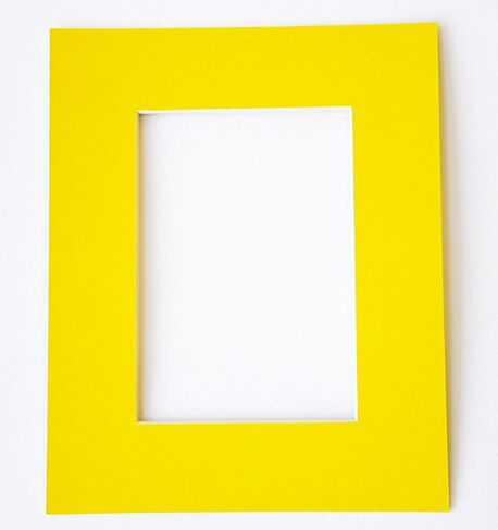topseller100, Pack of 10 YELLOW 11x14 Picture Mats Matting with White Core Bevel Cut for 8x10 Pictures in Saudi Arabia