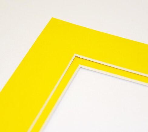 topseller100, Pack of 10 YELLOW 11x14 Picture Mats Matting with White Core Bevel Cut for 8x10 Pictures in Saudi Arabia