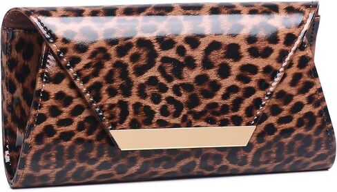 MUDUO Women Patent Leather Fashion Clutch Purses Evening Bag Handbag in Kuwait