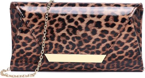 MUDUO Women Patent Leather Fashion Clutch Purses Evening Bag Handbag in Kuwait