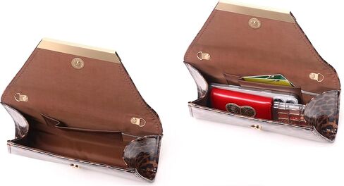 MUDUO Women Patent Leather Fashion Clutch Purses Evening Bag Handbag in Kuwait