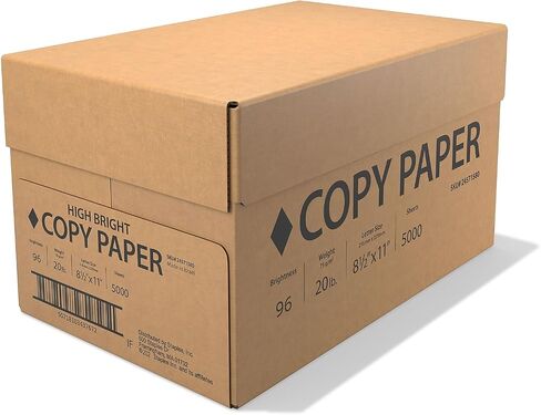 Copy Paper 8.5-inch x 11-inch 20 lbs., White, 5000 Sheets/Carton (61980CT) in Saudi Arabia
