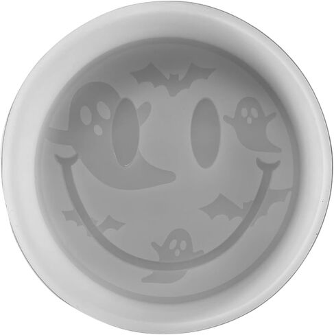 Halloween Boo Ghost and Bat Smiley Face Eyes Car Care Silicone Mold 4.1x4.1x0.8 "Aroma Beads Spooky Pumpkin Cardstock Oven Safe in Saudi Arabia