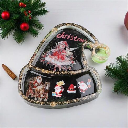 قوالب راتنج عيد الميلاد ، قوالب سانتا هات السيليكون للراتنج ، قوالب راتنج الايبوكسي لتقديم صينية ، صينية تخزين المجوهر in Kuwait