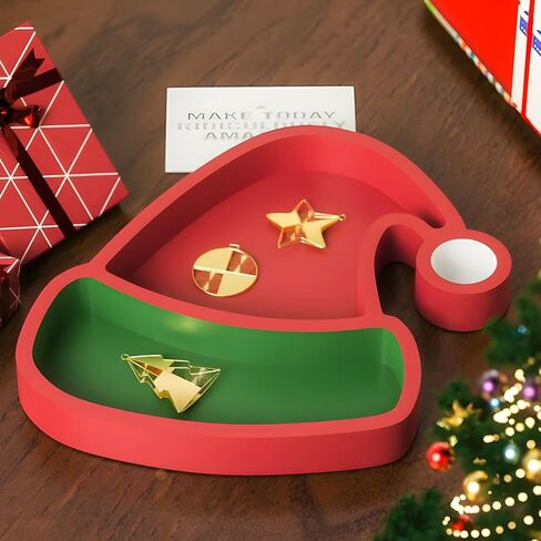 قوالب راتنج عيد الميلاد ، قوالب سانتا هات السيليكون للراتنج ، قوالب راتنج الايبوكسي لتقديم صينية ، صينية تخزين المجوهر in Kuwait