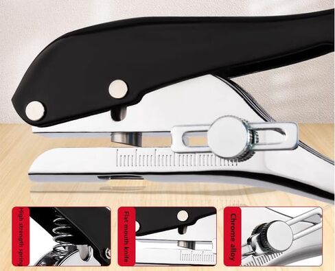 ثقب واحد لكمة الثقب الثقيل ثقب الثقب مثقوب واحد يدوي الينا اللكمة ثقب صغير الثقب مثقل واحد لكمة لكمة الحرف الورقية العلامات SCRAPBOOK البلاستيك الورق المقوى-3/8 بوصة-10 مم ، أسود in Kuwait