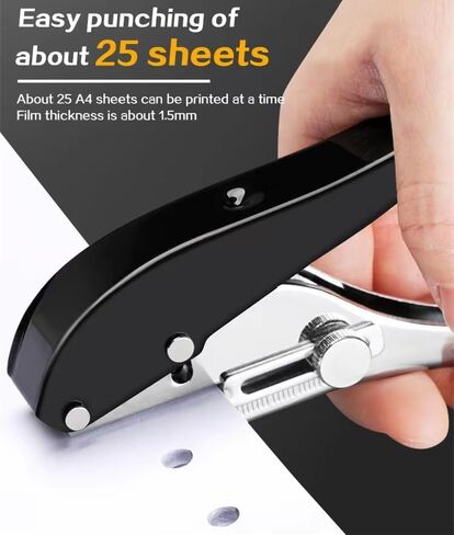 ثقب واحد لكمة الثقب الثقيل ثقب الثقب مثقوب واحد يدوي الينا اللكمة ثقب صغير الثقب مثقل واحد لكمة لكمة الحرف الورقية العلامات SCRAPBOOK البلاستيك الورق المقوى-3/8 بوصة-10 مم ، أسود in Kuwait