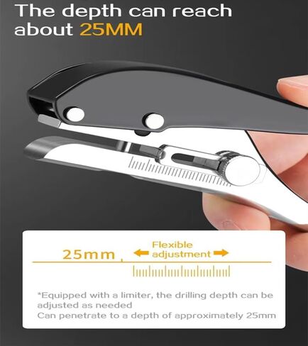 ثقب واحد لكمة الثقب الثقيل ثقب الثقب مثقوب واحد يدوي الينا اللكمة ثقب صغير الثقب مثقل واحد لكمة لكمة الحرف الورقية العلامات SCRAPBOOK البلاستيك الورق المقوى-3/8 بوصة-10 مم ، أسود in Kuwait