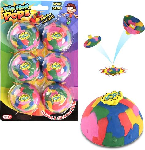 4in1 Bounce Bowls Camouflage Fidget Toy for Kids & Adults Spinning Stress Relief, Pop Up Toy Outdoor Game Sports Fingertip Toy for School, Party & Intelligence Development - Perfect Anxiety Toy in Kuwait