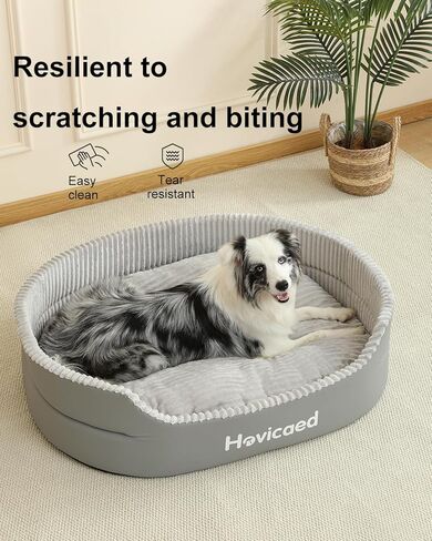 Hovicaed Dog Bed Medium Size Dog, Orthopedic Dogs Couch Bed, Waterproof Pet Bed with Removable Mat,Non-Slip Bottom 31.1x24.1inch XL in Saudi Arabia