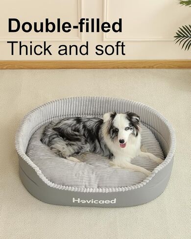 Hovicaed Dog Bed Medium Size Dog, Orthopedic Dogs Couch Bed, Waterproof Pet Bed with Removable Mat,Non-Slip Bottom 31.1x24.1inch XL in Saudi Arabia