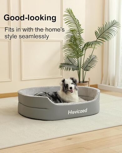 Hovicaed Dog Bed Medium Size Dog, Orthopedic Dogs Couch Bed, Waterproof Pet Bed with Removable Mat,Non-Slip Bottom 31.1x24.1inch XL in Saudi Arabia