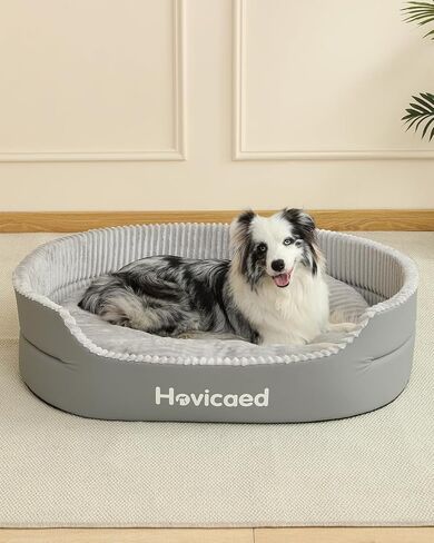 Hovicaed Dog Bed Medium Size Dog, Orthopedic Dogs Couch Bed, Waterproof Pet Bed with Removable Mat,Non-Slip Bottom 31.1x24.1inch XL in Saudi Arabia