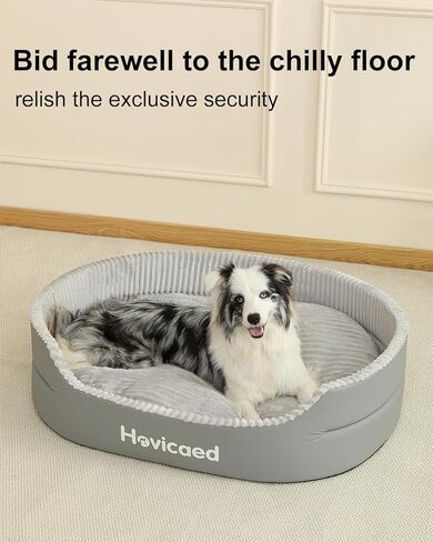 Hovicaed Dog Bed Medium Size Dog, Orthopedic Dogs Couch Bed, Waterproof Pet Bed with Removable Mat,Non-Slip Bottom 31.1x24.1inch XL in Saudi Arabia