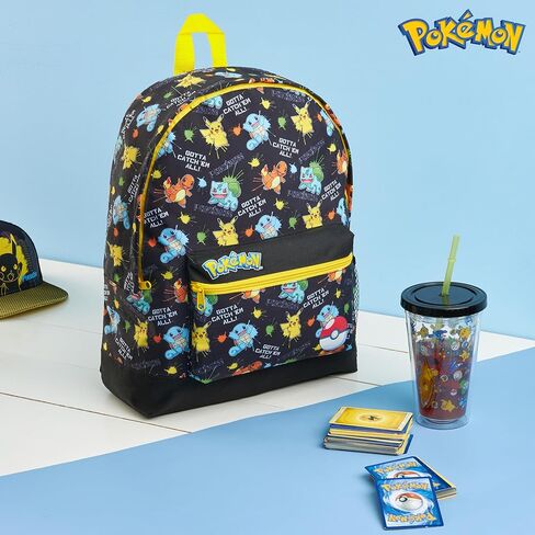 حقيبة ظهر بوكيمون للأطفال حقيبة مدرسية للأولاد والبنات والمراهقين بيكاتشو إيفي بوكيبول (وردي) in Kuwait