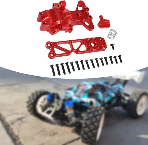 Front Upper Gearbox Cover Multipurpose RC Car Easy Installation RC Vehicle Accessories Direct Replace for 16207 16209 H16PL, Red in Kuwait