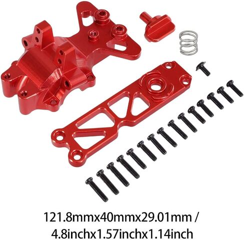 Front Upper Gearbox Cover Multipurpose RC Car Easy Installation RC Vehicle Accessories Direct Replace for 16207 16209 H16PL, Red in Kuwait