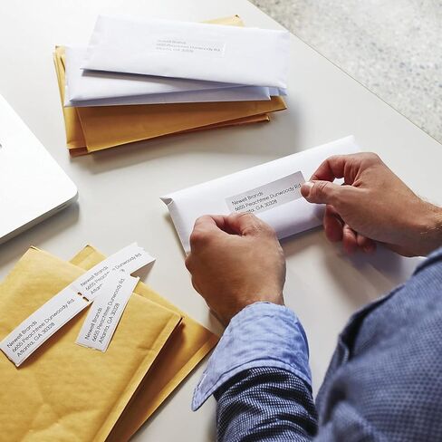 Dymo Labelwriter Address Labels ، 1 1/8 × 3 1/2 ، أبيض ، 350 ملصقات/لفة ، 2 لفات/حزمة in Saudi Arabia