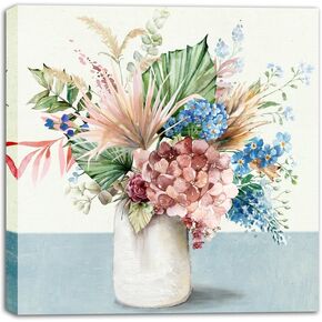 Floral Paint by Number for Adults Beginner Students, Mother's Day, DIY Acrylic Painting Kit for Room Decor Canvas ONLY (Flowers in The Vase-16x16)