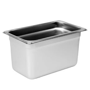 Steam Table Pan Set, 1/4 Size, 6" Deep, Anti-Jam, 22 Gauge, 18/8 Stainless Steel, NSF, Dishwasher Safe, (Set of 12)