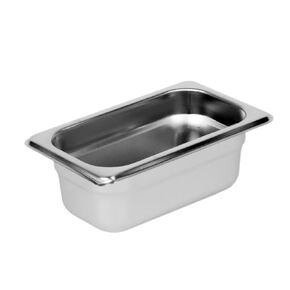 Steam Table Pan Set, 1/2 Size, 2-1/2" Deep, Anti-Jam, 25 Gauge, 18/8 Stainless Steel, NSF, Dishwasher Safe, (Set of 12)