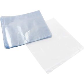 50pcs Shrink Wrap Bags 5.5 x 5.9 Inches Clear Transparent Food Grade Plastic Bags for Home Use