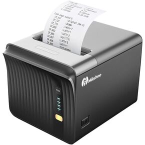 طابعة إيصالات حرارية 80 مم USB POS لطابعة مطبخ المطاعم الصغيرة مع قاطع تلقائي يدعم درج النقود، واجهة إيثرنت تسلسلية USB لنظام التشغيل Windows/Mac/Linux in Kuwait