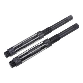 uxcell 2pcs Hand Reamer Set 21mm-23mm 23-26mm Adjustable H8, Metric Reamers Drill Bit for Metal Wood Hole Reaming, 6 Straight Flutes