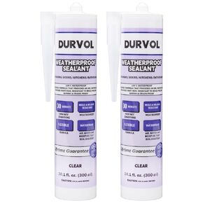 Waterproof Sealant Caulk & Seal 2-Pack Clear