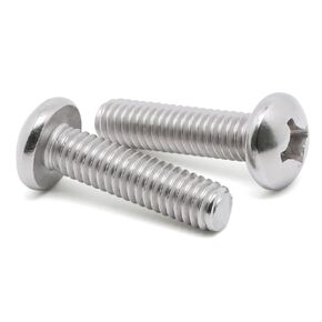 #4-40 x 3/8" Pan Head Machine Screws, Fully Threaded, 304 Stainless Steel 18-8, Bright Finish, Pack of 100