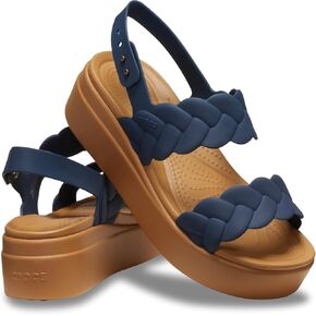 Crocs Women's Brooklyn Low Wedges Platform Sandals