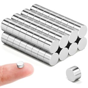 60Pack Small Magnets Mini Magnets Multi-use Refrigerator Small Neodymium Magnets Premium Fridge Magnets 5mm x 2mm Office Magnets for Whiteboard Kitchen Dry Erase Magnets