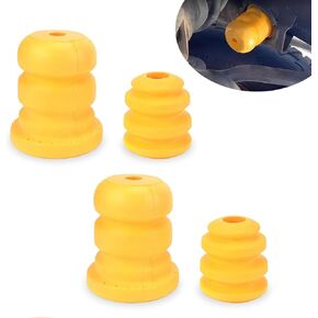Pack-4 Car Front Lower Suspension Buffer Pad, Control Arm Bumper Rubber Shock Absorber with Mounting Holes, Replacement 15153958 15039397, Compatible with Chevrolet Savana 1500 Truck (Yellow)