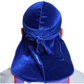 New Premium Luxe Velvet Durags for Men/Long Straps/Long Tail/Durag for Women/Silky Liner/Wave Cap (1pck)