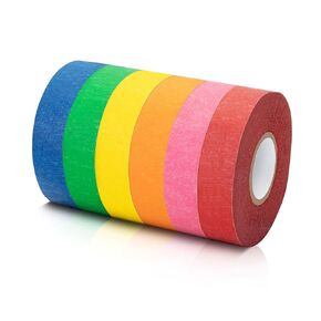 Mr. Pen- Colored Masking Tape, Painters Tape for Arts and Crafts, 6 Pack, Drafting Craft Tape, Labeling Paper Tape, Masking Tape, Colorful Artist Tape, Art Tape