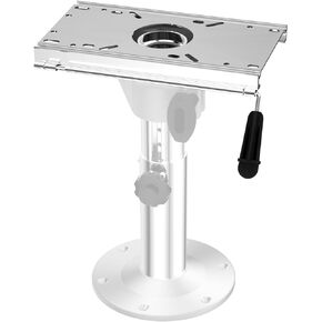 Loodmeo Boat seat base, 13-19in, seat mounting plate can be adjusted front and rear, aluminum alloy material with high durability, Boat Seats Captain Chair Fishing Seats(Base + mounting plate)