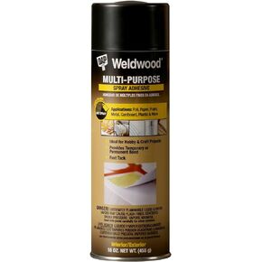 DAP 118 Weldwood Multi Purpose Spray Adhesive, 16 oz, Clear, 16 Ounce